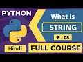 08 Python String Type Hindi Tutorial Python Tutorial Full Course In Hindi Python Tutorial