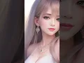 Lagu AI Walker - 4k semi realistic beautiful AI model girl - White dress - #shorts video #7