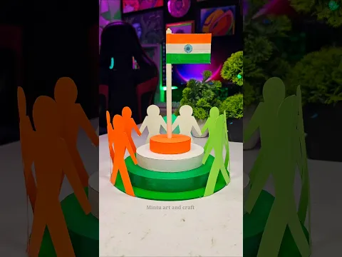 Independence Day Craft making idea 🇮🇳 Jai hind #shorts #short #schoolproject