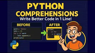 Python Comprehensions - List Set Dictionary Comprehensions