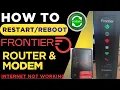 Restart Frontier Router if Slow Speed or Internet Down - 2Ways Frontier Cable Modem Restart