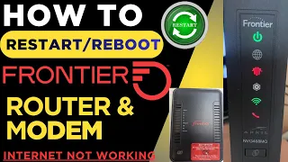 Restart Frontier Router if Slow Speed or Internet Down - 2Ways Frontier Cable Modem Restart