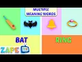 The Puzzle of Words Learn Multiple Meaning Words English Vocabulary Song for Kids Zape TV