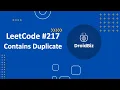 Contains Duplicate LeetCode 217 Python