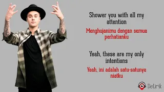 intentions justin bieber ft quavo lyrics video dan terjemahan 