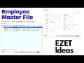 Employee Master File in Payroll System VB Net Forms