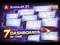 Angular 21 - 7 Powerful Dashboards in One Ultimate Admin UI Showcase