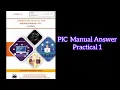 Programming in C PIC 312303 K scheme Manual Answer Practical 1
