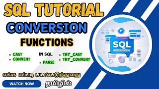 Conversion Functions in SQL Functions in SQL Types of SQL Function SQL Tutorial for Beginners
