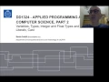 2 4 Variables Types Integer and Float Types and Literals Cast