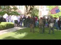 Hundreds gather near Spokane County Courthouse to protest stay-home order