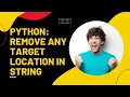 Remove any i th character from a string Strings in Python Lecture-13 Python tutorial in Hindi