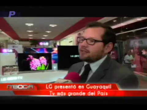 LG presentó en Guayaquil Tv más grande del país