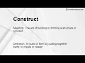 Construct Meaning