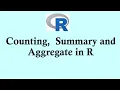 R programming tutorial Counting Summary and Aggregate in R