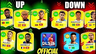 Biggest DLS 26 Average Ups And Downs Update New Features Player Ratings Changes Dls26 