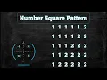 120 Number Square Pattern without any pre-defined method using while loop in Python