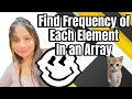 Find frequency of every element in an array Java coding practice question Hashmaps