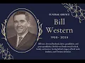 Funeral Service - Bill Western