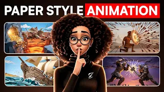 How to Make Viral Paper Cut Animations With AI For Free