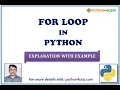 For Loop in Python For Loop in Python in Hindi range Infinite Loop using For