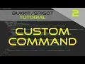 Minecraft Plugin Tutorial Custom Commands