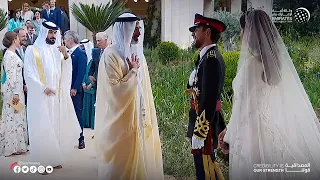 خالد بن محمد بن زايد يحضر حفل زفاف ولي عهد الأردن دندنها