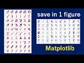 Save multiple plots in one figure using Matplotlib