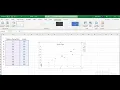 scatter plot on Excel