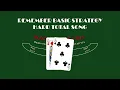 BlackJack Hard Totals Song Remember Basic Strategy