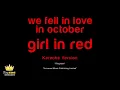 girl in red - we fell in love in october (Karaoke Version)