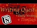 Daily Writing Tracker using Notion Daily Writing Process