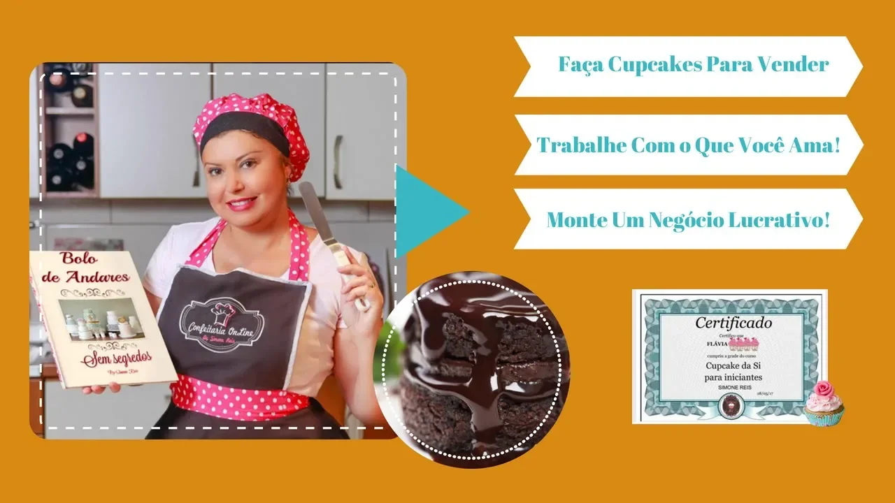 RECEITA DE MINI CUPCAKE DE CHOCOLATE, RECEITA DE CUPCAKE SIMPLES COM GANACHE