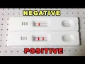 PREGNANCY TEST POSITIVE AND NEGATIVE