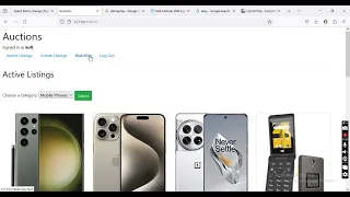 Project 2 commerce CS50 Web Programming With Python and Javascript CS50W