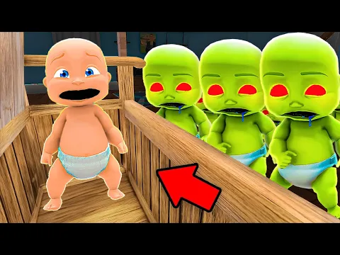 Download MP3 Baby and ZOMBIES Play Hide and Seek!