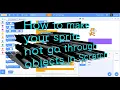 Tutorial - How to not go through objects in Scratch