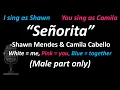 Download Lagu Shawn Mendes, Camila Cabello - Señorita (Male Part Only) | Lower Key | Cover #duetwithme