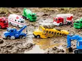 Lagu Oh No! Cars Stuck in Trouble 🚚🚌🚑 Rescue by Tow Truck!! + More Nursery Rhymes \u0026 Kids Songs