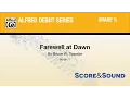 Farewell at Dawn by Bruce W Tippette - Score Sound