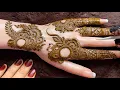 Lagu Beautiful Quick Henna Design For Back Hand | Easy And Simple Mehndi Design Tutorial #thouseenshenna 