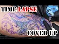 Cover Up Koi Fish Tattoo l Time Lapse l