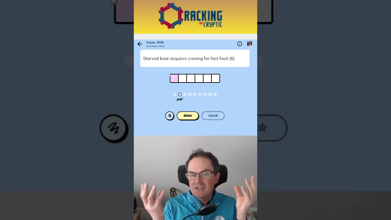 MinuteCryptic in a Minute - 6 June 2026 - LUCK!