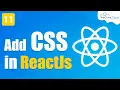 How to add CSS to React Component in Hindi React JS Tutorial