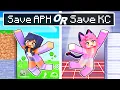 Lagu SAVE APHMAU or SAVE KC in Minecraft?