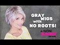 Dynamic GRAY WIGS with NO ROOTS 4 NON BLONDES SERIES TAZS WIG CLOSET