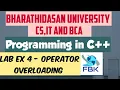 Lab Exercise 4 addition of 2 complex numbers using operator Overloading