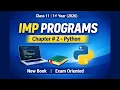 Important program of chapter 2 class 11 computer Python programming 2026 new book