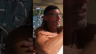 Strip the Boat Down #hurricaneseason #sailboat #barefoot