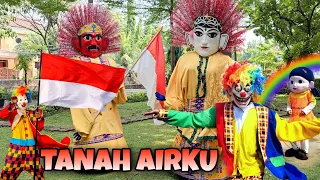 Download ONDEL-ONDEL dan BADUT JOGET TANAH AIRKU | ONDEL ONDEL BETAWI  EDISI HARI MERDEKA | LAGU NASIONAL MP3